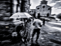 San Gimignano - SI- Turismo in Piazza del Duomo