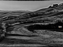 Tramonto sulle Crete, colli senesi, Siena, Toscana