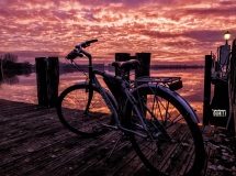 Tramonto sul Lago dal pontile