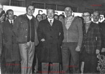 Giovacchino Corti con Pietro Ingrao 1972 Inaugurazione Nuova Cas